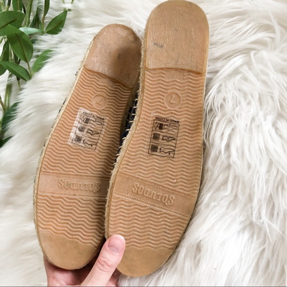 Anthropologie Blue Soludos Ibiza Floral Slides - Picture 3 of 5